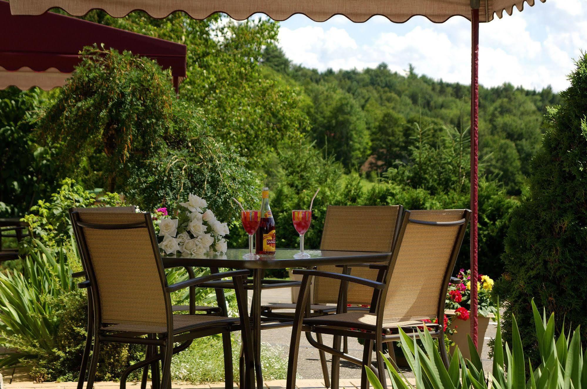 Motel Le Jolibourg Saint-Sauveur-des-Monts Exterior foto